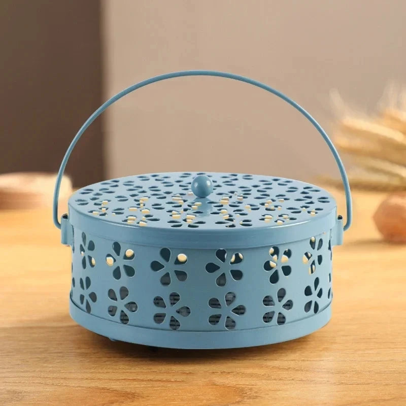Floral Metal Mosquito Coil Holder