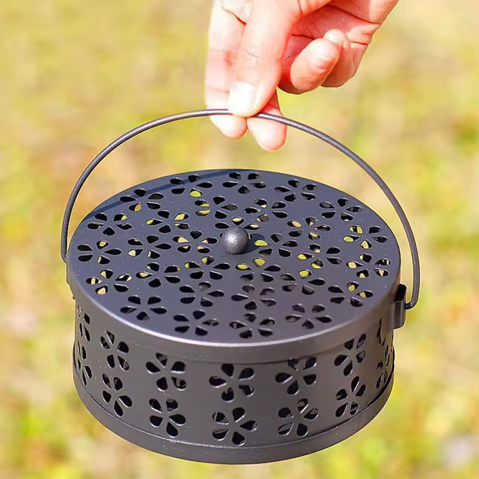 Floral Metal Mosquito Coil Holder