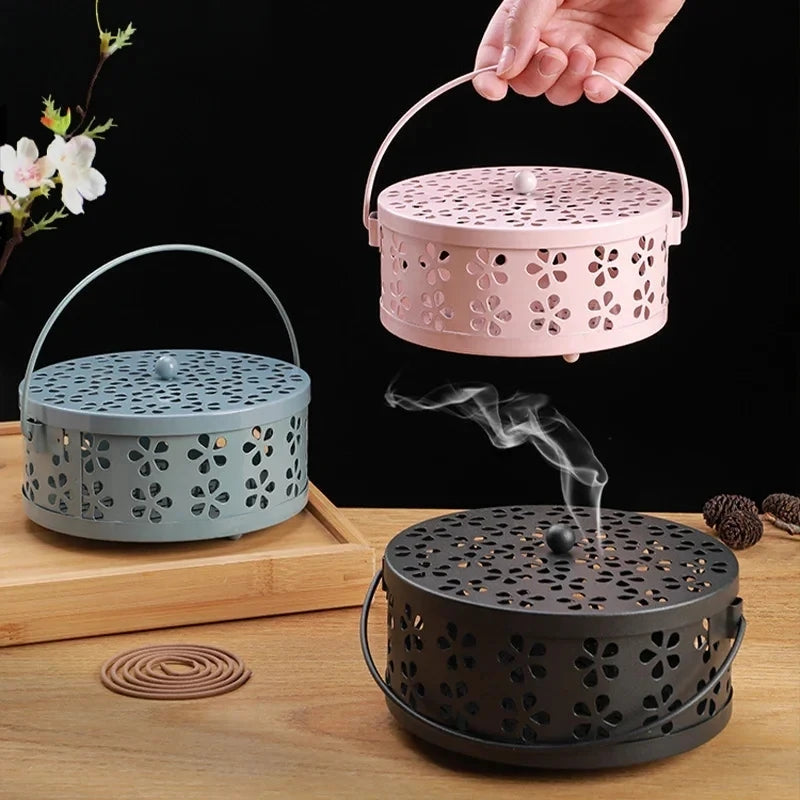 Floral Metal Mosquito Coil Holder