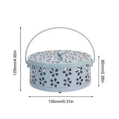 Floral Metal Mosquito Coil Holder