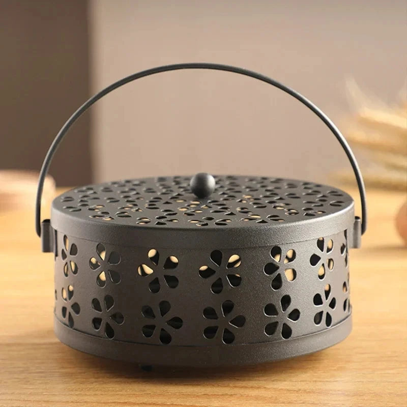 Floral Metal Mosquito Coil Holder